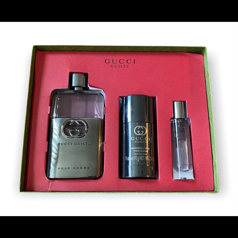 Gucci Guilty 3 pc. Cologne set for Men